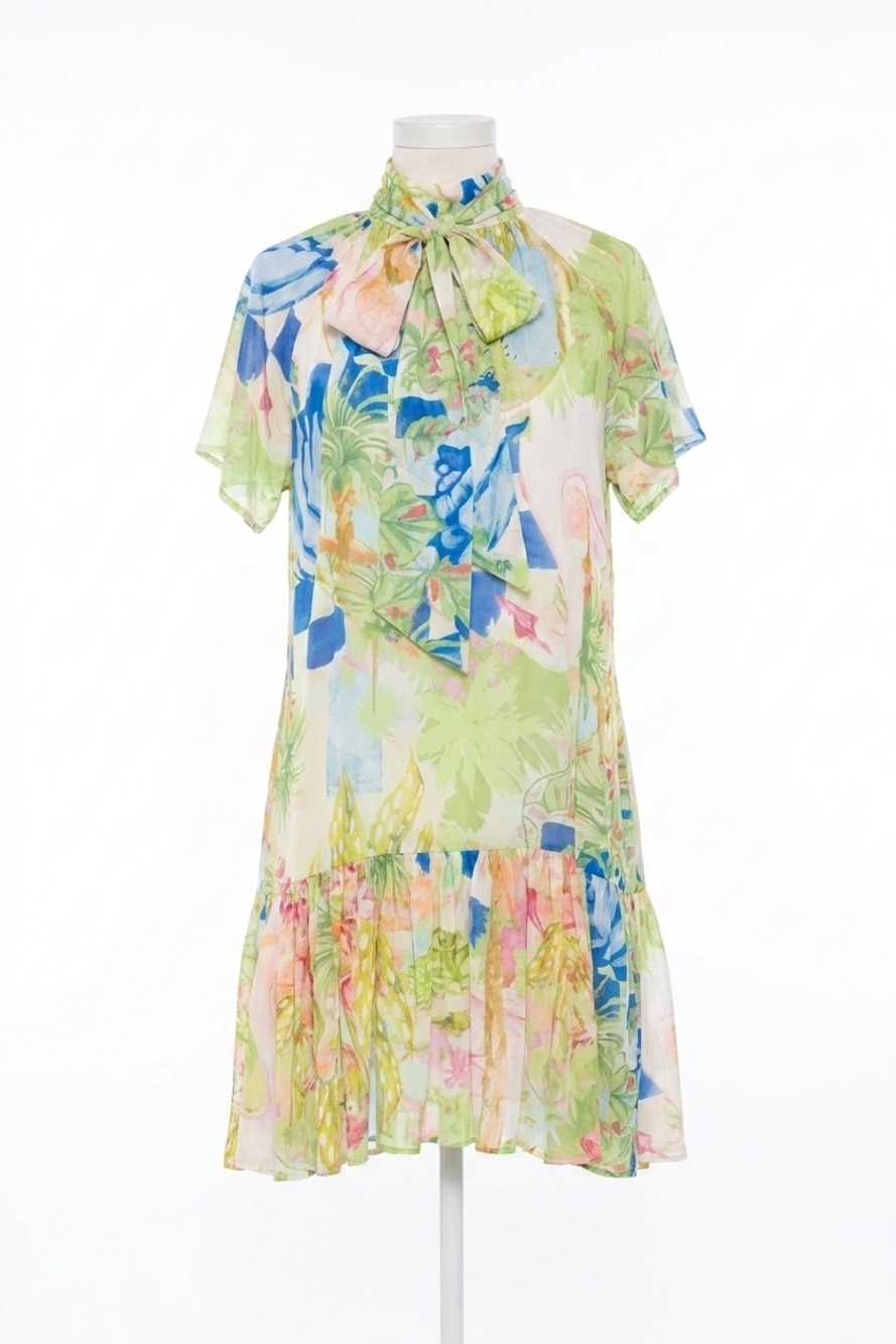 NEW ALDEN ADAIR willa dress in multicolor